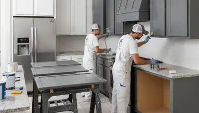 Minneapolis cabinet painting service for durable kitchen cabinet refinishing in Minneapolis, MN