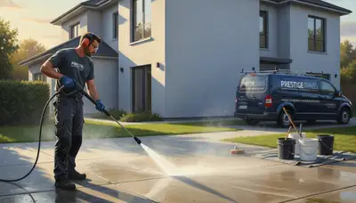 Minneapolis, MN concrete pressure cleaning for driveways and walkways by Minneapolis Paint Pros