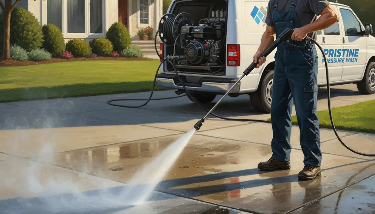 Concrete pressure cleaning for driveways and walkways in Minneapolis, MN