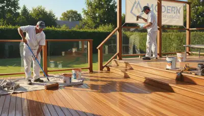 Minneapolis deck painting service for weather-resistant outdoor wood protection in Minneapolis, MN
