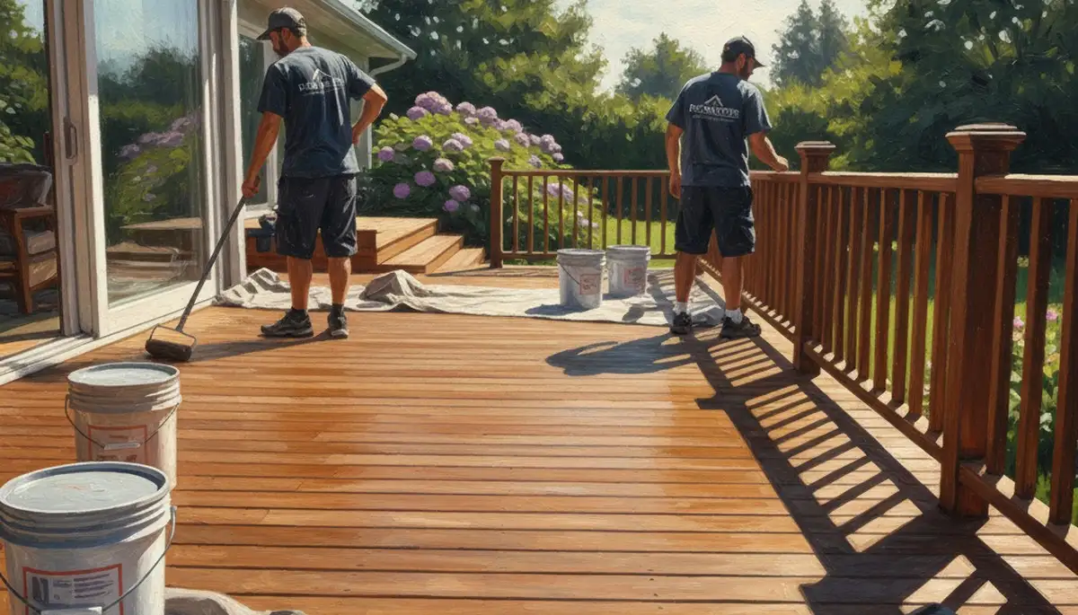 Minneapolis deck painting service for durable outdoor protection in wet summers and freezing winters