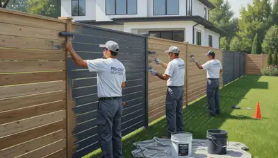 Minneapolis fence painting for weather-worn wood protection and curb appeal