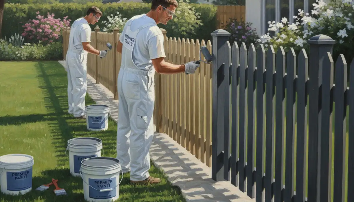 Minneapolis, MN fence painting service protecting weather-worn wood and boosting curb appeal