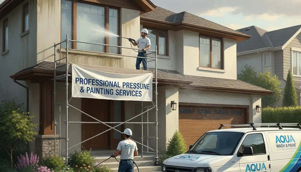 Pressure cleaning service in Minneapolis, MN removing grime and mildew from exterior surfaces