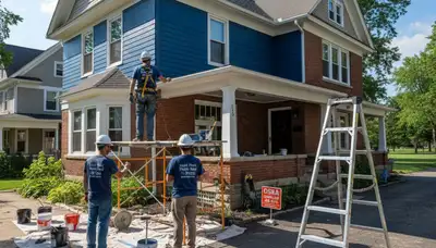 Painting crew in Minneapolis, MN providing professional interior and exterior painting services