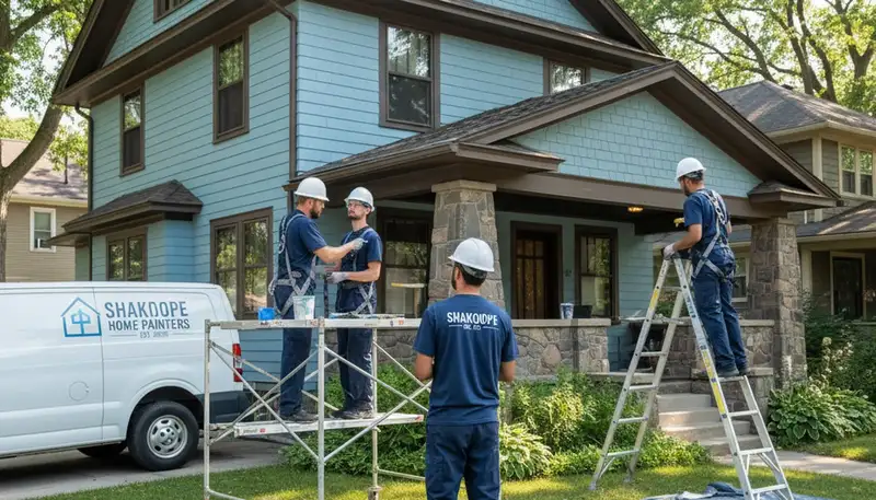 Minneapolis, MN painting contractor team providing professional interior and exterior house painting services