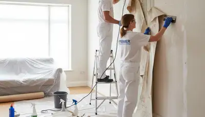 Minneapolis, MN wallpaper removal prep by Minneapolis Paint Pros for a smooth wall finish