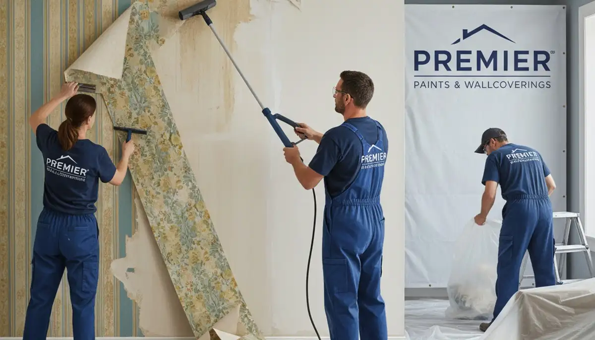 Minneapolis paint pros removing wallpaper in Minneapolis, MN for smooth wall prep
