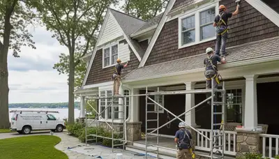 Minneapolis, MN painting contractor completing professional interior painting service